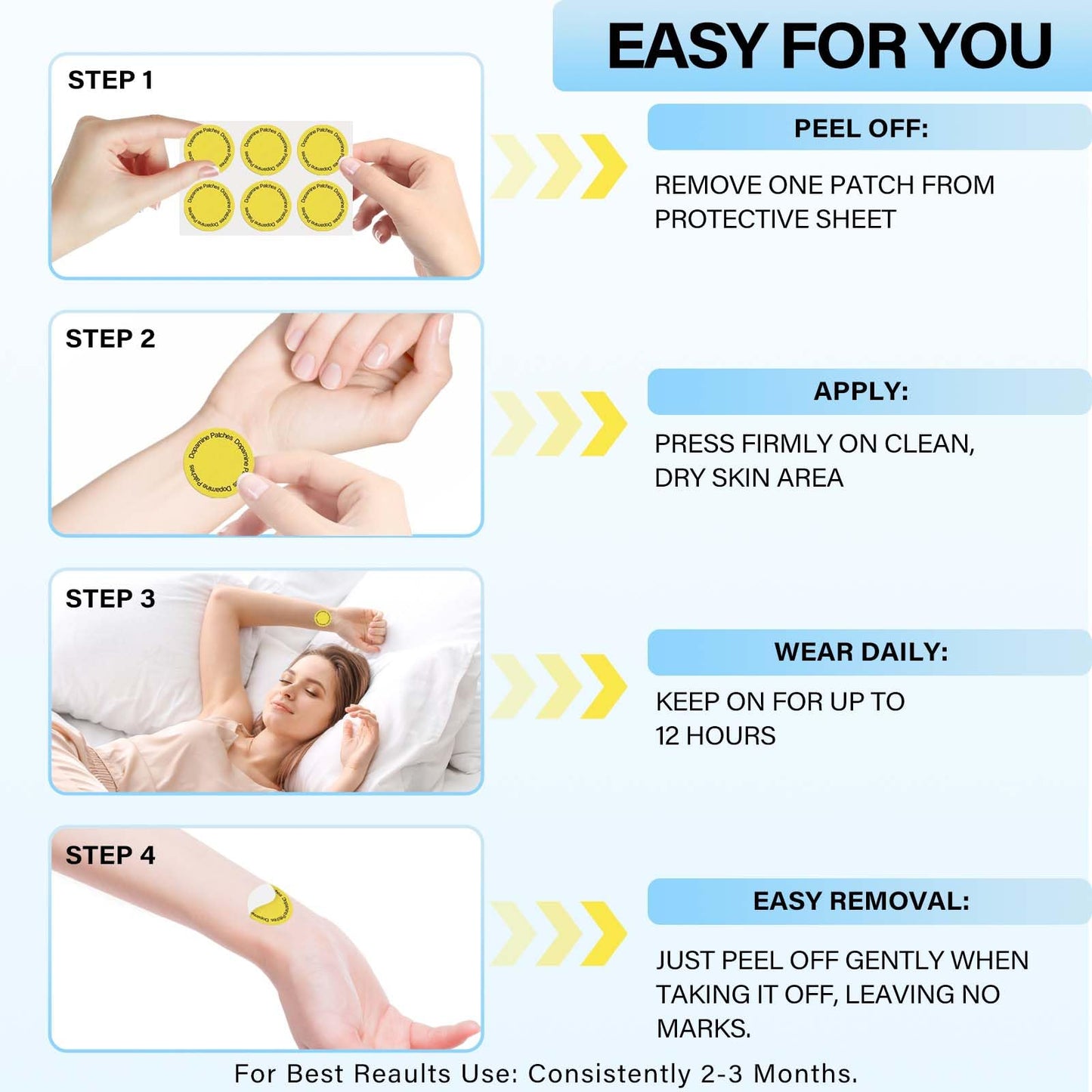 Dopamine Patches-Used for enhancing concentration and maintaining emotional stability on a daily basis (30 pack) (1PCS)