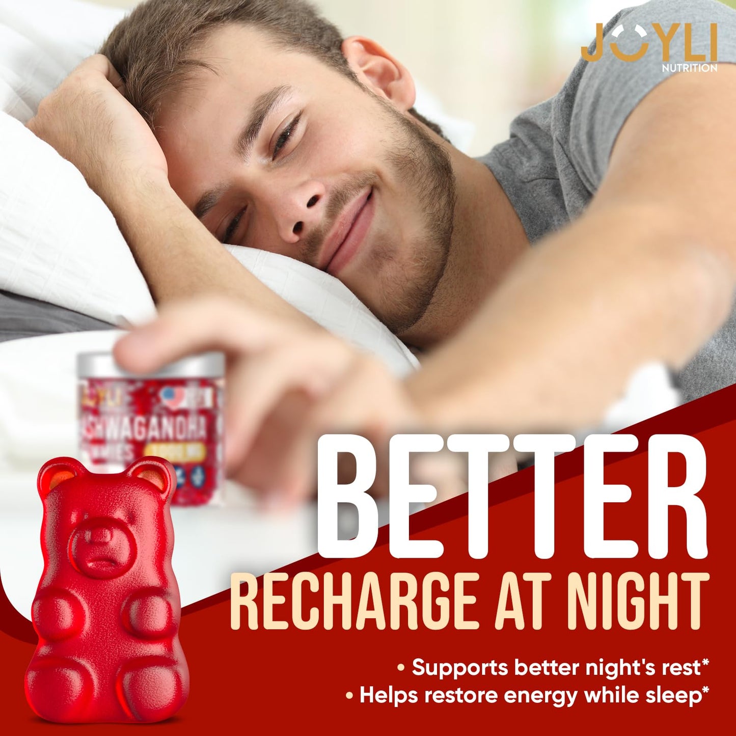 Ashwagandha Gummies for Women & Men - Natural Calm Gummies with Ashwagandha Root Extract Vitamin C Zinc - Ashwagandha Herbal Supplement for Sleep Stress Balance - 60 Vegan Sugar Free Chews