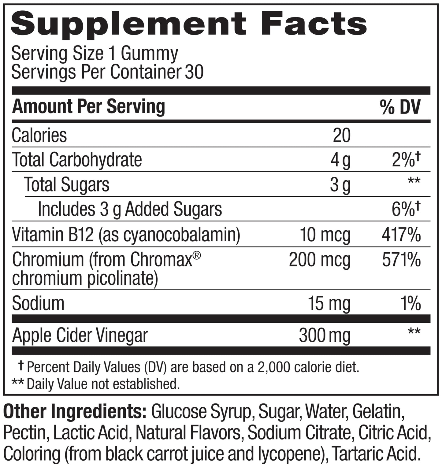 OLLY Metabolism Gummy Rings, Apple Cider Vinegar, Vitamin B12, Chromium, Energy and Digestive Health, Chewable Supplement, Apple Flavor - 30 Count